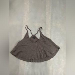 BDG Urban Outfitters Flowy Cropped Dark grey Tank